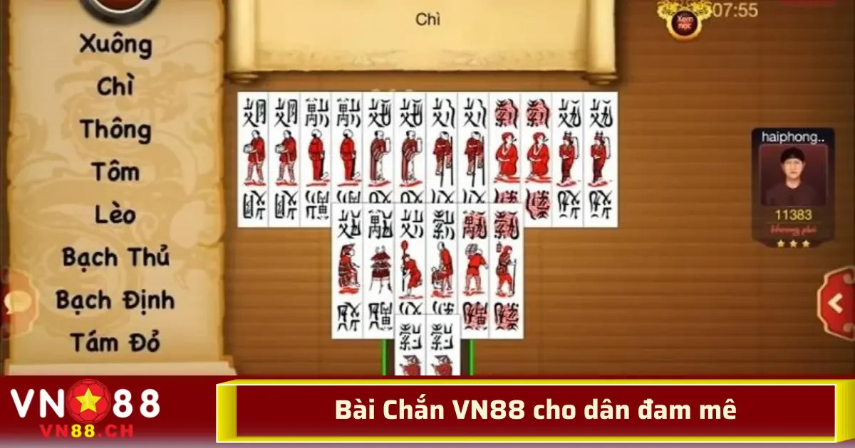 Bài Chắn VN88 – Trò Chơi Truyền Thống Dành Cho Dân Đam Mê Chiến Thuật 3 Với các đặc điểm này, Bài Chắn VN88 luôn là lựa chọn hàng đầu cho cộng đồng yêu thích chơi chắn, từ những người chơi giải trí đến các cao thủ chuyên nghiệp.