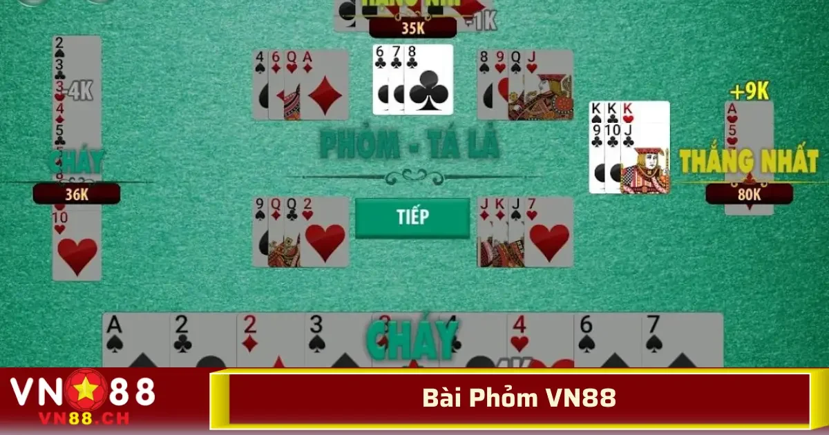 Bài Phỏm VN88 – Chiến Thuật Và Bí Quyết Chinh Phục Nhà Cái 2 Nhiều người chơi có thể dùng chiến thuật "nhả rác" hợp lý để lừa đối phương hoặc giữ bài chặt chẽ để không bị mất điểm.