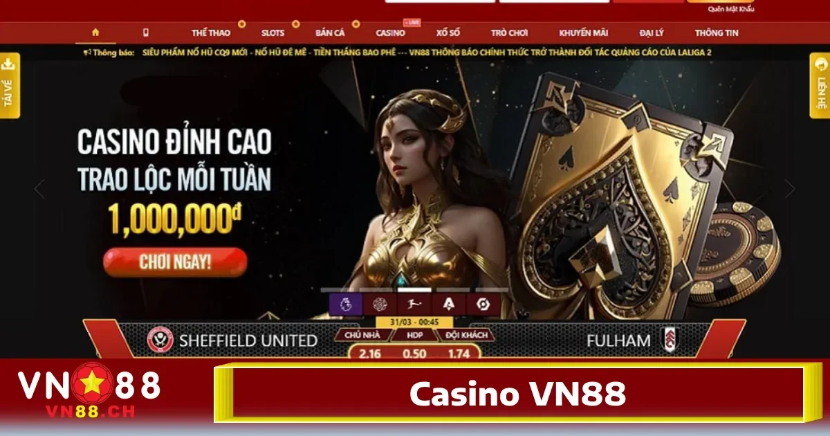 Không khí cá cược hấp dẫn và cực kỳ lôi cuốn tại Casino VN88 chắc chắn sẽ làm kích thích sự hứng thú của người chơi.