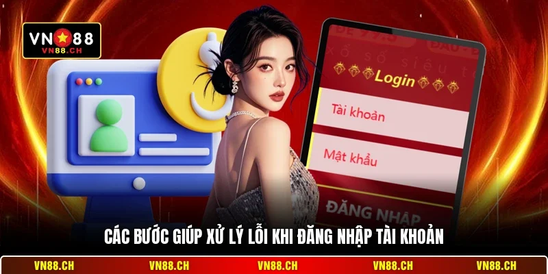 Các bước giúp xử lý lỗi khi đăng nhập tài khoản