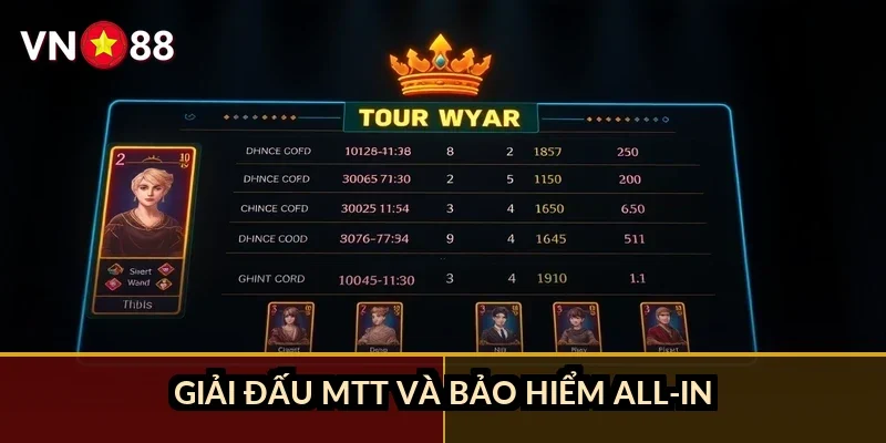 Giải đấu MTT và bảo hiểm all-in