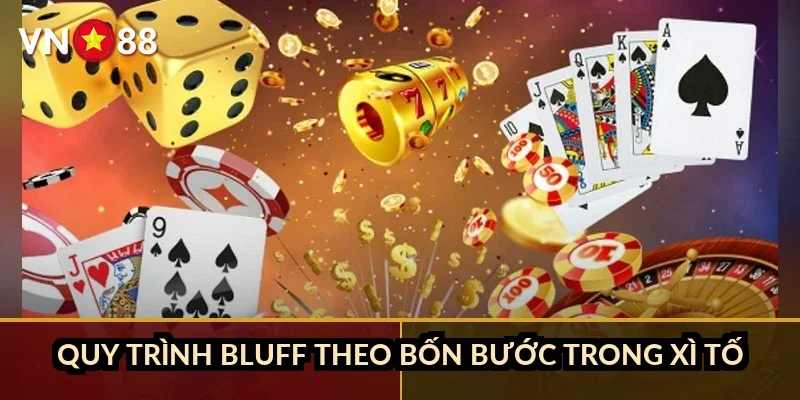 Xì tố tâm lý đối thủ VN88: đọc bài đối phương trước khi mất tiền 3 Quy trình bluff theo bốn bước trong xì tố