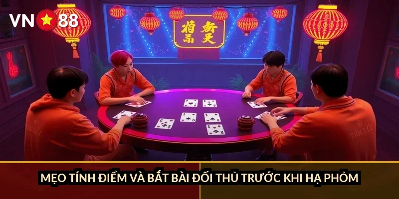 Mẹo tính điểm và bắt bài đối thủ trước khi hạ phỏm